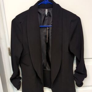 Lock and Love Women 3/4 Sleeve Blazer Open Front Cardigan Jacket